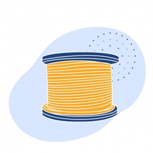 Канат грузоподъемный оцинкованный ГОСТ 7668-80 22 мм