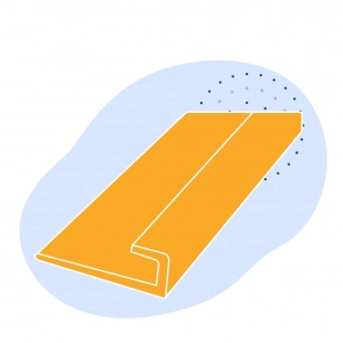 L-образный профиль стальной 180х110х10 мм СТ0 ГОСТ 8510-86