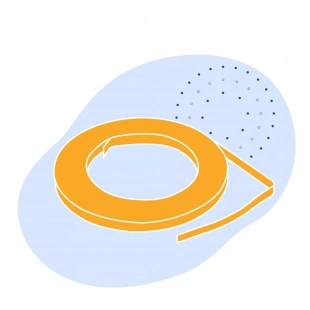 Лента с полимерным покрытием 0.28 мм ПУ ГОСТ 34180-2017