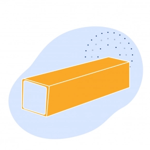 Оцинкованная квадратная труба 150х150х9 мм ст10 ГОСТ 8639-82