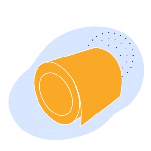 Рулон с полимерным покрытием 0.22 мм ПВХ ГОСТ 34180-2017