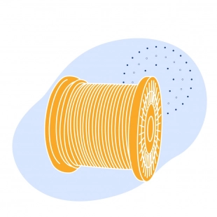 Канат крановый 18 мм оцинкованный (С) 6х19 (11+6+6/6)+1 ГОСТ 2688-80