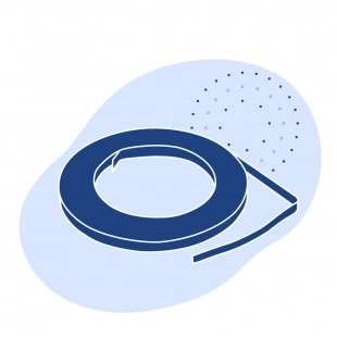 Лента с полимерным покрытием 0.28 мм ПУ ГОСТ 34180-2017