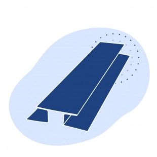 Н-образный профиль стальной 859х292х17 мм 17Г1С ГОСТ Р 57837-2017